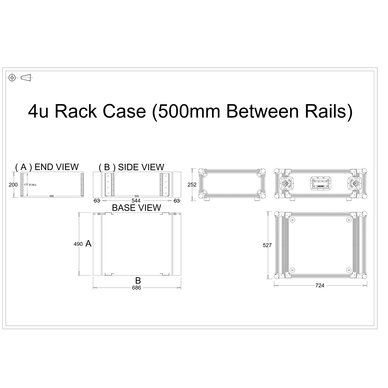 4u Rack Case Flight Case